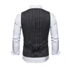 Herenvesten heren vest streep pak vest mannen mode casual mouwloze gilet mannelijke zakelijke zakelijke jurk zwart/wit/grijs phin22