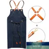 Aprons Canvas Cooking Kitchen Apron For Woman Men Chef Waiter Cafe Shop BBQ Hairdresser Leather Custom Gift Bibs Wholesale1 Factory price expert design Quality