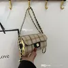 디자이너 키즈 핸드백 패션 어린이 미니 모직 헝겊 체크 무늬 체인 액세서리 작은 변경 지갑 꽃 ​​여자 공주 가방 F953