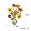 Pins Brooches Sunflower Vase Design Vintage Brooch Pin Elegant Suit Cardigan Brooche Drop Supplier Seau22