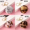 40 Color Imitate Rabbit Fur Pompom Ball Favor Christmas Soft Plush Keychain DIY Bag Earring Decoration Comfort Toys for Baby