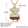 Men Women A Z 18K Gold Magma Engelse brief ketting kubieke zirconia initiële hangketting kettingen bling diamant hiphop sieraden set roestvrijstalen ketting Will en Sandy