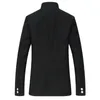 Mannen Zwart Slanke Tunic Jacket Single Breasted Blazer Japanse School Uniform Gakuran College Coat 047-4842 Herenpakken Blazers