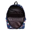 屋外バッグ印刷バックパック旅行肩フラミンゴ波のポイントティーンエイジャーのためのリュックサック女の子女性学校のリュックサック