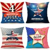 American Independence Day Travesseiro Caso Sofá Almofada Coberturas Home Decor Assento Fronha América Bandeira Lance Almofadas Capa 45 * 45cm Zyy1001