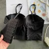 Seksi Faux Deri Serin Kırpma Üst Kadın Moda Punk Tank Metal Yıldız Deco Bralet Büstiyer Sutyen Gece Kulübü Yelek S 210603