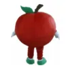 Halloween rode appel mascotte kostuum hoge kwaliteit aanpassen cartoon fruit anime thema karakter volwassen grootte carnaval kerst christmas fancy feestjurk