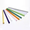 Glass Straws Reusable Straw clear colored bent straight straw 20cm*8mm drinking Straws Milk Drinking Straws