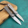 CR Sebenza 21 TANTO D2チタン折りたたみ屋外キャンプナイフEDCサバイバルツール