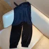 Herren-Hosen New Pants mit Panelled Muster lose Kordelzug Sport-Hosen-beiläufige Neun Punkte Jogginghose für einen Mann eine Frau