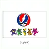 Impressão digital personalizada Popular Grateful Dead Dancing Bears Bandeira 3x5 pés Interior ao ar livre Rock Banner Decorativo casa Bandeiras Banner2919998698