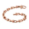 Lien chaîne CopperLink câble mains Bracelets pour femme hommes Rose or argent couleur cercle Bracelet bijoux cadeaux 267e