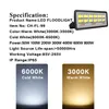 Buiten LED Floodlight Fixture 600W 500W 400W 300W IP66 Waterdichte exterieur Cob overstromingslicht 90 graden Balkhoek Spotlight