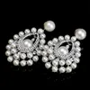 Charms TREAZY Luxuriöse Top-Qualität Simulierte Perle Kristall Braut Lange Tropfen Ohrringe für Frauen Hochzeit Schmuck Zubehör