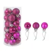 24 pcs 3cm Bolas de Natal Árvore de Natal Pendurado Ornamentos Bauble Feliz Natal Decorações para Home Navidad Ano Novo Presente