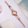 Montres-bracelets 2021 petit luxe dames montres Bracelet en or Rose robe Quartz femmes poignet femme décontracté horloge Relogio Feminino Whatch