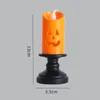 NUOVODecorazioni di Halloween A lume di candela LED Candeliere colorato Tavolo Zucca Festa Feste felici Decorazioni di Halloween per la casa LLD9695