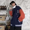 Giacca da donna autunno uniforme da baseball primavera per donna Cappotto coreano Harajuku Street Style Allentato Plus Size Giacca cuciture BF 210722