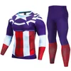 Compressão ternos esportivos masculinos secagem rápida correndo conjuntos de alta qualidade roupas jogger treinamento fitness tracksuits rashguard 220211