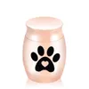 Aluminium Alloy Pet Cremation Urn Keepsak Hängande Hund Paw Ashes Burk För att lagra en liten mängd husdjur och aska