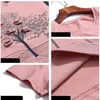 Wwenn 4XL z krótkim rękawem T shirt kobiety lato t- luźne bawełniane różowe hafty tee femme kobieta ubrania 210507