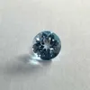Round shape brilliant cut 8mm 2.3 carats natural sky blue topaz gemstone for jewelry making H1015