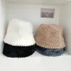 winter warm snow Pineapple pattern leisure lady bucket cap men women fishermen hat