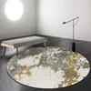 Ковры Art Round Carpet Гостиная Современная Мода Спальня Противоскользящая Компьютерная Кресло Напольный Коврик Мойка Домашний Декор Коврик