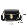 Torebki Kobiety Casual Diamond Crossbody dla Luksusowe PU Skórzane Szerokie Pasek Na Ramię Siodełek Kształt Damska Mały Klap Messenger Torba