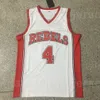 NCAA UNLV Rebels College#4 Ларри Джонсон Джерси Ман баскетбольный университет белый цвет, дышащий для спортивных фанатов чистое хлопок отличное качество в продаже