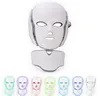 Korean LED Photodynamic Facial Mask PDT LED Face And Neck Mask With Microcurrent Skin Rejuvenation LED Photodynamic Masks 7 Colors Lights