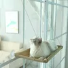 かわいい猫のぶら下げベッドの快適な日当たりの良い窓のシートマウントベアリング20kgの強いsハンモックベッド棚S 211111のための棚