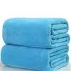 Warm Flannel Fleece Blankets Soft Solid Bedspread Plush Winter Summer Towel Quilt Throw Blanket for Bed Sofa