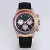 Orologio da uomo di lusso Rainbow Watchs di alta qualità Design originale Diamond Bezel Orologi da polso Sapphire Montre De Luxe impermeabile con strumenti