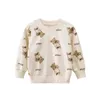 Marque vêtements pour enfants filles sweat 2021 automne nouveau bébé vêtements filles coton dessin animé longues chemises haut coréen un Pcs G1028