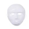 12pcs Blank Masks White DIY Halloween Costumes Cosplay For Masquerade Party Festival Accessories Decoration