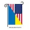 30x45cm Ukraine Flag Ukrainian House Banner Grommets American Support Ukraine Banner Party Garden Banners Outdoor Indoor Decoration Premium Quality T38WZCE