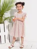 Toddler Girls Ruffle Armhole Ditsy Floral Dress SHE