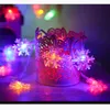 Snowflake lights Christmas LED string light Outdoor lighting USB remote control holiday decoration 3 colors 2021