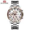 Horloges Mannen Sport Rvs Band Waterdicht Casual Military Army Outdoor Run Wandelen Leren Horloges 210804