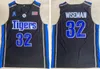 Cousu NCAA Memphis Tigers College Basketball Maillots 32 Wiseman State 25 Penny Hardaway Simeon High School 23 Derrick Rose Jersey Hommes