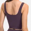 Débardeurs pour femmes Camis Réservoir arrière en forme de U luluem Gilet de yoga avec coussinet de poitrine Soutien-gorge de sport respectueux de la peau Fitness Running Gym 2023 T-shirt de sous-vêtements