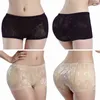 Mulheres Sexy Enhancer Shaper Calcinha Cintura Alta Push Up Acolchoado Butt Fake Hip Hip Underwear Y220311