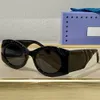 Mulheres Ovais 0810 Óculos de Sol do Designer Famoso Black Trendy Homens Fashion Steampunk Sun Óculos de Sol Marca Sunglass