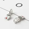 Convient aux bracelets Pandora 20pcs Love Note émail pendentif breloques perles breloques en argent perle pour les femmes bricolage collier européen bijoux
