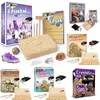 Nouveauté jeux cristal creuser boîte aveugle jouets fouilles archéologiques fossiles espace roches bricolage jouets pour garçon et fille
