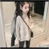 Sweaters Baby Clothing Baby Kids Maternity Drop Delivery 2021 Pullover 110160Cm Girls Sweater Korean Childrens Teenager Loose Spring Autumn K