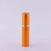 5ml Tom parfymflaska 7 Färger Refillerbar flaska Aluminium Spray Atomizerflaskor Portable Traveller Pump Sprayer Kosmetiska behållare Support Logo Anpassad