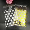 100 stks / pak Star Adhesive Bag Golden Design Party Cookies DIY Gift Verpakking Zakken voor Kerst Huwelijks Candy Food 20220223 Q2