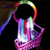 Light Up Acrylic Bubble Bracelet LED Lights Flashing Beads Bangle Wedding Birthday Party Wristband Circles with Batteries Glow in Dark Tiktok G56A6M3